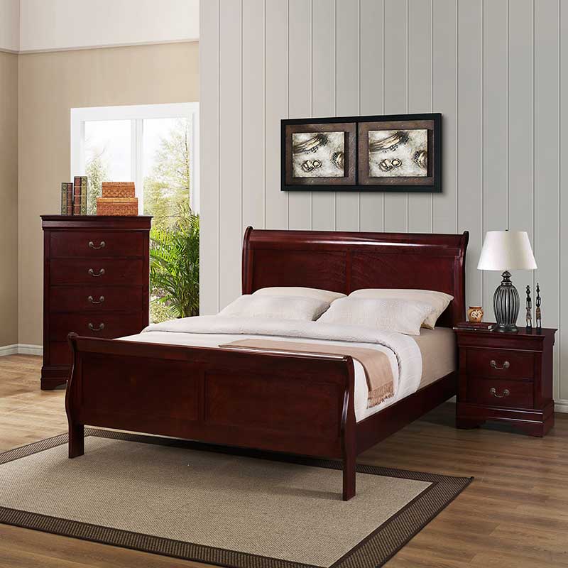 Cherry Bedroom Set - The Furniture Shack | Discount ...