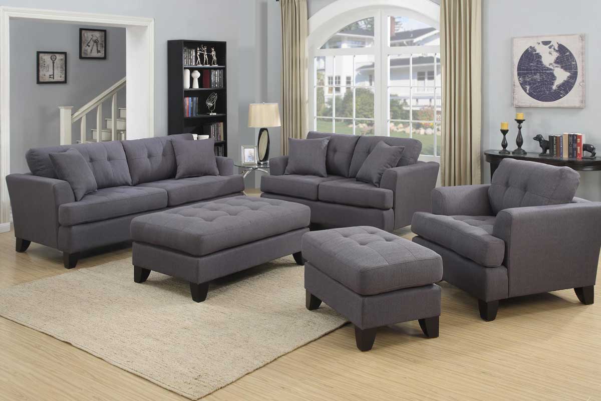 Norwich Gray Sofa  Set  The Furniture Shack Discount 