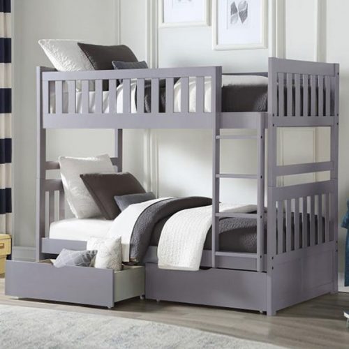 Grey Bunk Bed Collection The Furniture Shack Discount Furniture