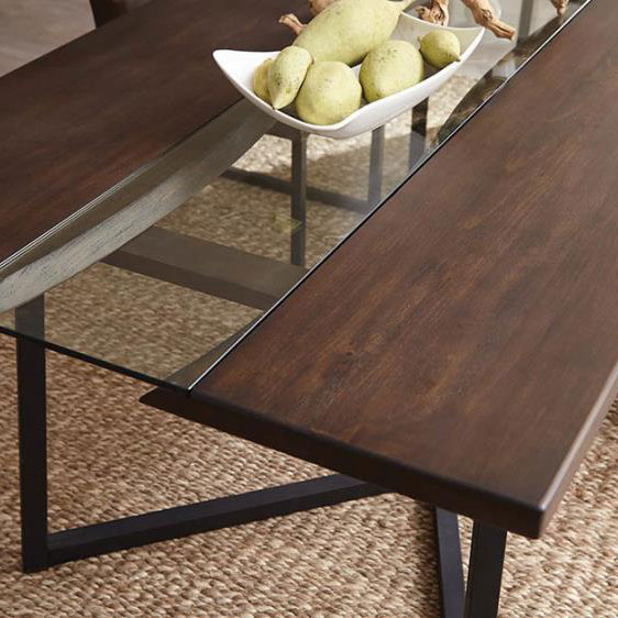 Industrial Chocolate Dining Table Set Discount Furniture