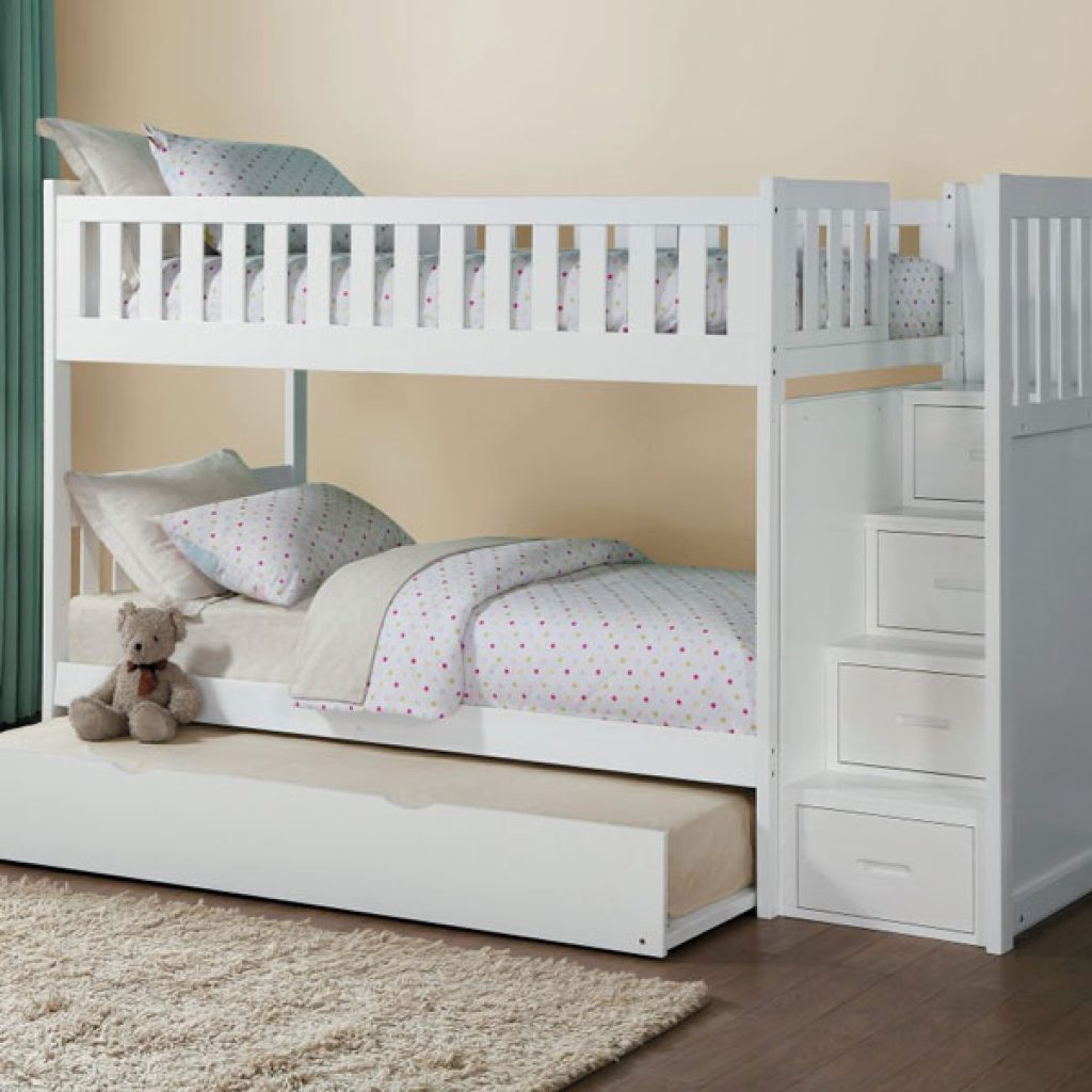 White Bunk Bed Collection - The Furniture Shack - Discount Furniture ...