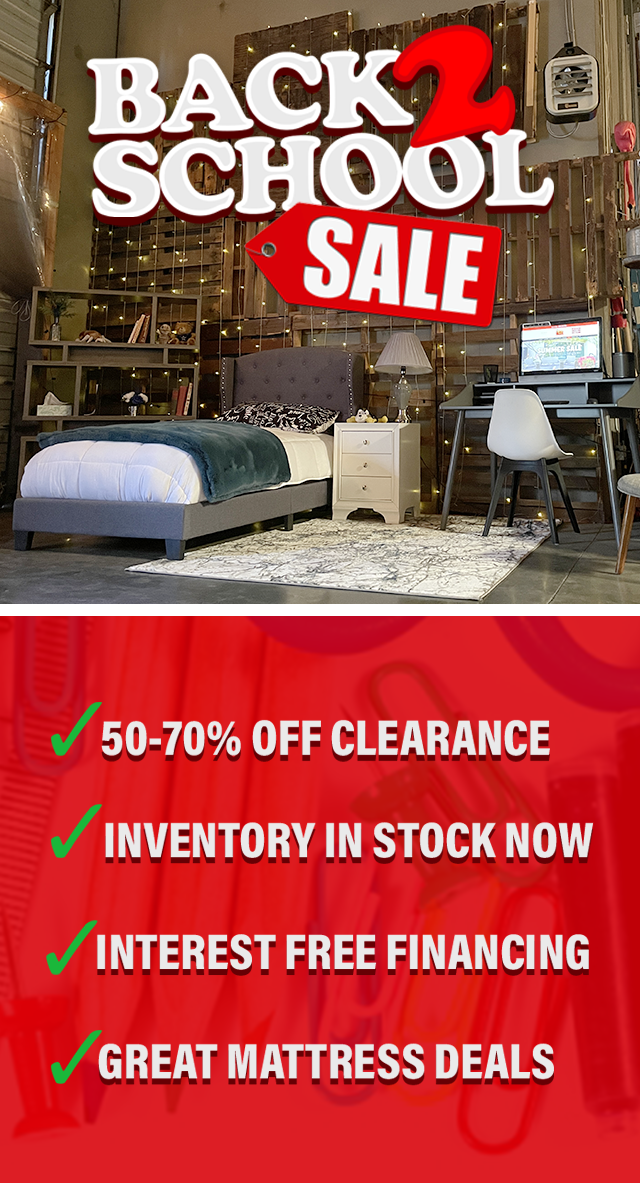 Back to School Sale at The Furniture Shack serving the entire Portland OR and Vancouver WA areas.