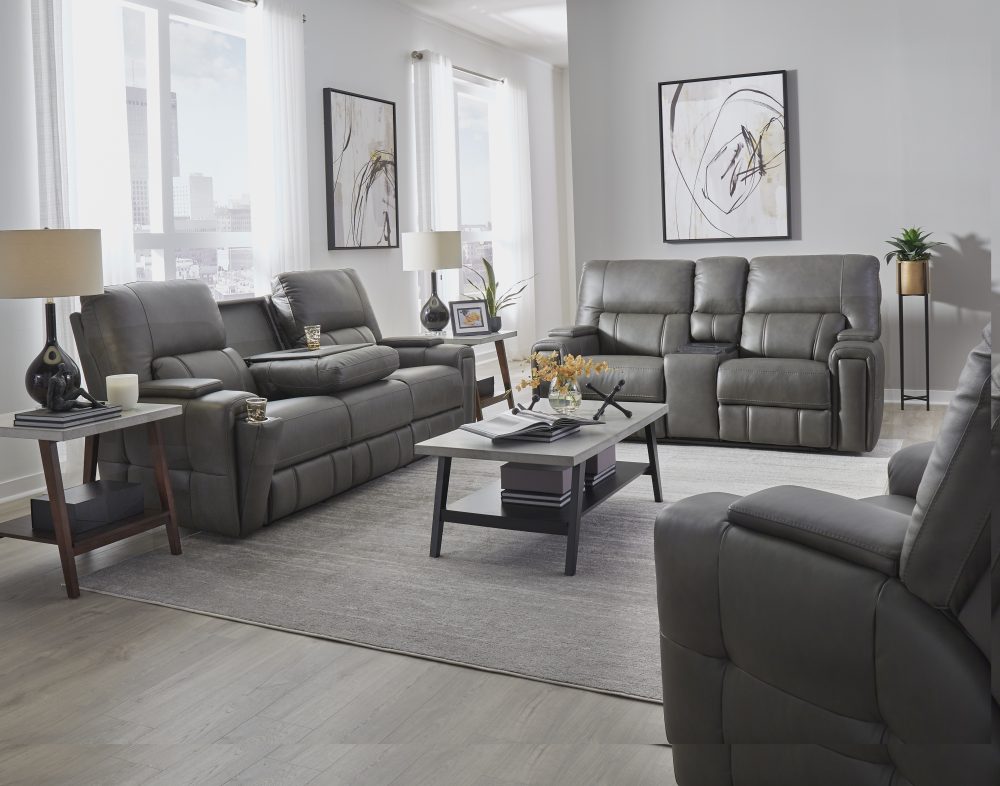 Hudson Triple Power Reclining Sofa