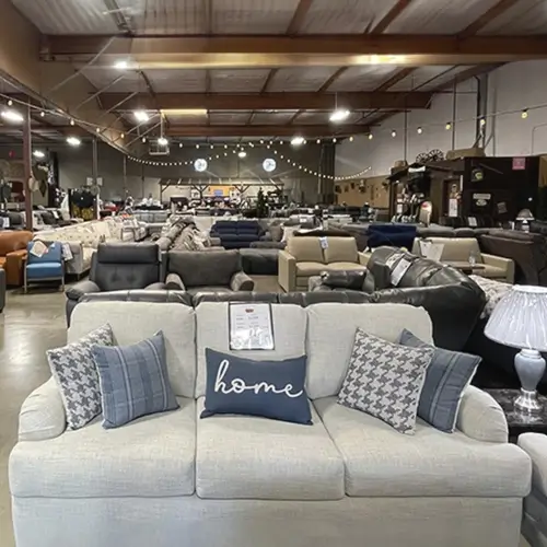 The Furniture Shack showroom floor in Portland OR on Airport Way