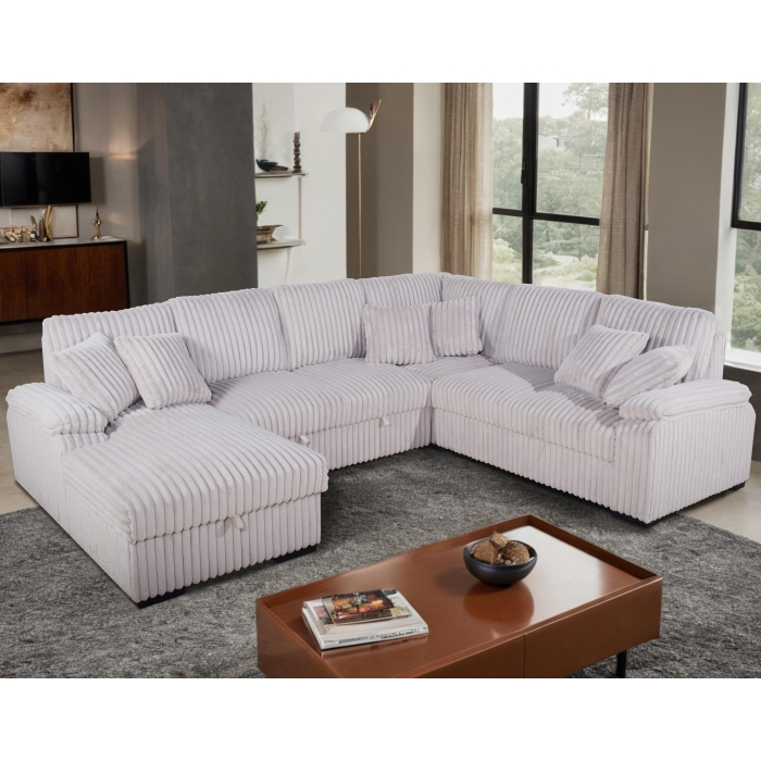 Aliyah Light Silver Sectional